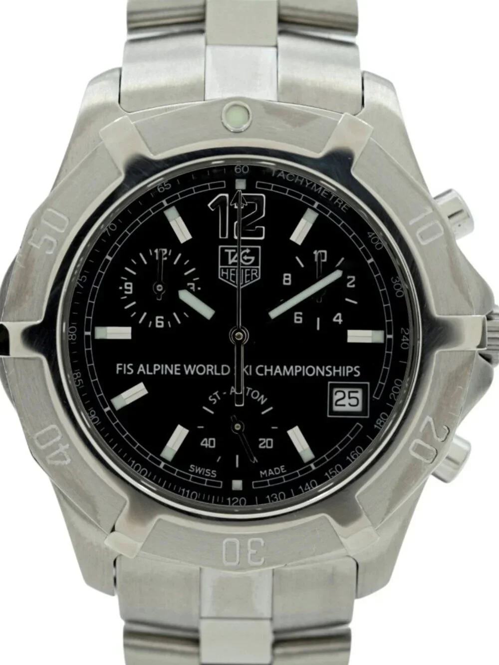 Tag Heuer Men's 39mm Exclusive FIS Alpine World Ski Championships Watch- CN1119!